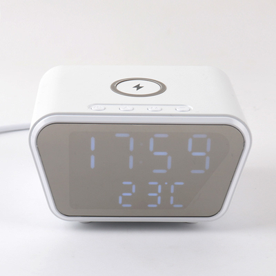 Abs Weave 20W Hızlı Hızlı Plastik Saat Kablosuz Şarj Cihazı Beyaz Renk