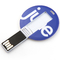 128GB UDP Kredi Kartı USB Sticks 2.0 Mini Yuvarlak Şekiller CMYK Baskı Logosu