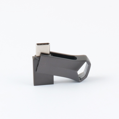 Metal Gun Black Matt Twist USB Flash Sürücü TYPE C Hızlı Hızlı 64GB 128GB 256GB