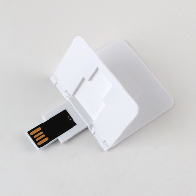 ABS Plastik Kredi Kartı USB Çubukları 2.0 128GB 64GB Her İki Taraf CMYK Baskı