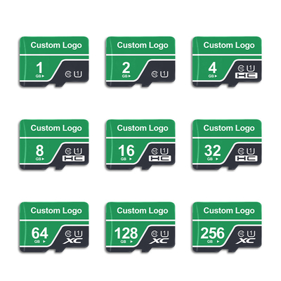Hızlı Okuma Mikro SD Bellek Kartları 100MB/s'ye Kadar Destek OEM Yazdırma Biçimi Faktörü Mikro SD
