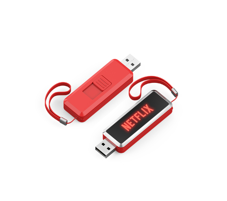 Parlak renkli LED ışık USB