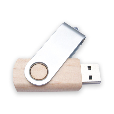 Büküm Şekilli Ahşap USB Sürücü Metal Kasa Bambu Renkli Kabartma LOGO