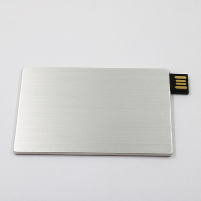 Tam Bellek 2.0 Kredi Kartı USB Çubukları 64GB 128GB 20MB/S Metal Malzeme