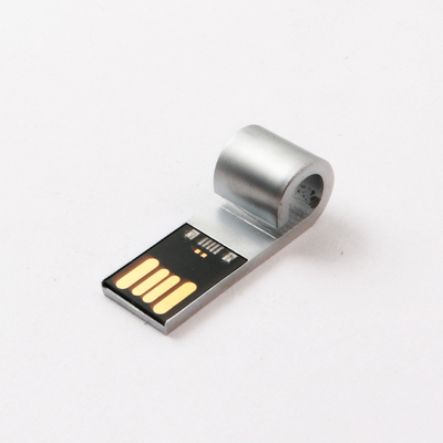 Düdük Şekilli Metal USB Flash Sürücü Lazer Logo Gümüş USB 2.0 Bellek Çubuğu