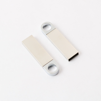 4GB 8GB 16GB Metal USB Flash Sürücü Lazer Logo 2.0 Gümüş USB Bellek Çubuğu