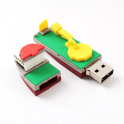 3D Kopya Gerçek PVC USB Sürücü Yelkenli Gemi Özel Şekiller