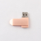 Rose Gold Metal Renkli 360 Derece Bükümlü USB Sürücü Verileri Ücretsiz Yükleme
