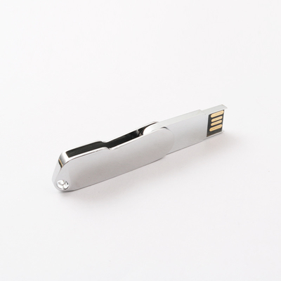 Anahtarlı Twist Metal USB 2.0 Flash Drive, 32GB 64GB 128GB Hızlı UDP Çip