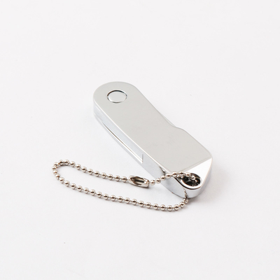 Anahtarlı Twist Metal USB 2.0 Flash Drive, 32GB 64GB 128GB Hızlı UDP Çip