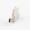 Metal Mat Gümüş Renk 360 Derece Bükümlü USB Sürücü Ücretsiz Veri Yükleme