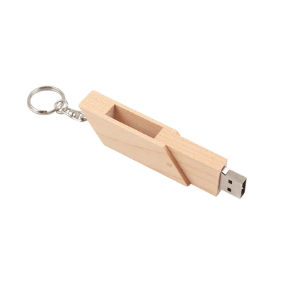 Dikdörtgen Ahşap USB Flash Drive Ürün Bambu Ahşap/Arap Ahşap Destek OEM 0°C 60°C