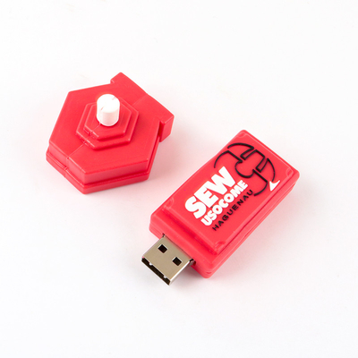 16GB Kapasite Kişiselleştirilmiş Müşteri Şeklinde Özel USB Flash sürücüleri