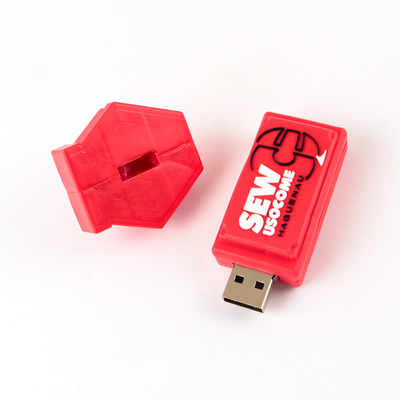 16GB Kapasite Kişiselleştirilmiş Müşteri Şeklinde Özel USB Flash sürücüleri