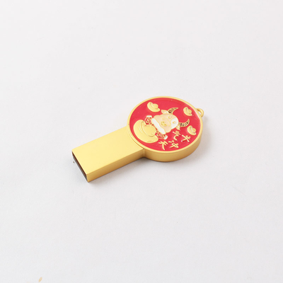 Logo Yazdırma Şok geçirmez -20°C 85°C Metal USB Flash sürücüsü 8-15MB/s Yaz