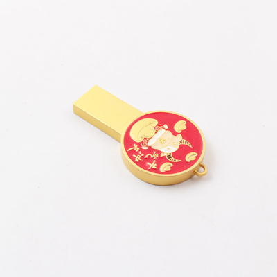 Logo Yazdırma Şok geçirmez -20°C 85°C Metal USB Flash sürücüsü 8-15MB/s Yaz