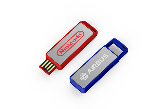 Özelleştirilebilir Plastik USB çubuğu Siyah Beyaz 256GB Bellek Plug And Play