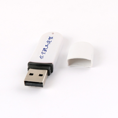 Ekoloji dostu siyah/beyaz plastik USB çubuğu tam bellek derecelendirilmiş yüksek kaliteli yüksek hızlı veri aktarımı