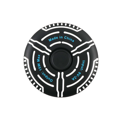 Çok fonksiyonlu kablosuz şarj cihazı destek kutusu baskı logosu Fidget Spinner ışık göstergesi