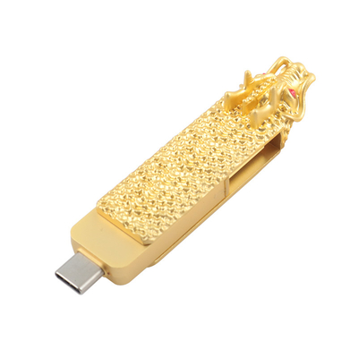 Ejderha şeklindeki C tipi ve USB Flash sürücüsü hızlı okuma ve yazma 3.0 usb ile