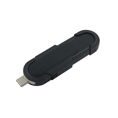 Plug and Play işlevselliği ile kompakt siyah USB flash sürücüleri