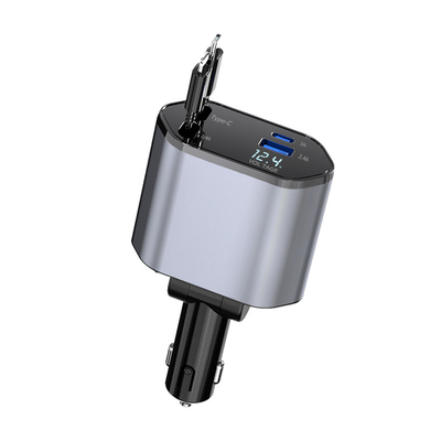 USB-C çıkışı 5V / 3A 12-24V nominal gerilim girişi için hızlı araba şarj cihazı
