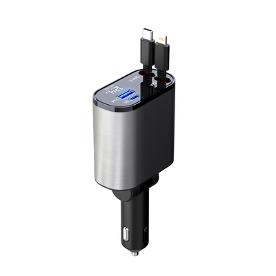 Kompakt 139*65*34.5mm araba şarj cihazı 2 USB parçası çıkışı 5V/2.4A