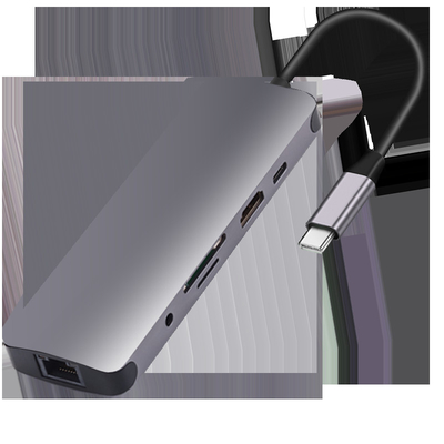 USB 3.0 İstasyonu USB C Hub Akıllı Adaptör / 5Gbps Veri Aktarım Hızı ile Bellek Kartı Hub
