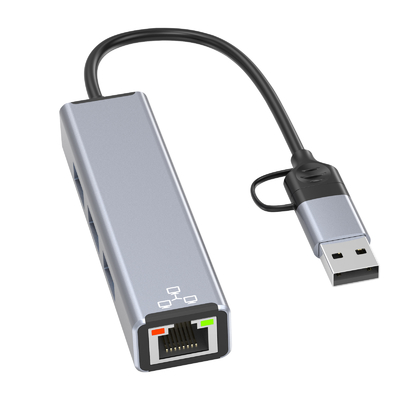 Kompakt USB C Hub Adaptörü dizüstü bilgisayar USB Port Genişletici Hızlı Veri Aktarımı İçin Usb Hub
