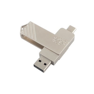 Metal Tipi C Dönüştürülmüş Hızlı USB Flash Drive 3.0 ve USB 2.0 ve Tipi C