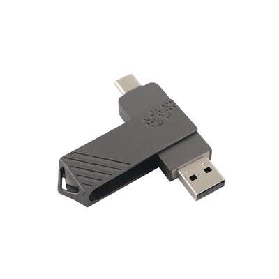 Metal Tipi C USB Flash Drives Twist şeklinde Hızlı Hızlı Telefonla Doğrudan Kullanabilir