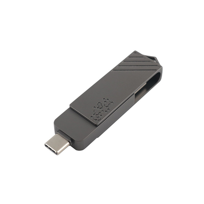 Metal Tipi C USB Flash Drives Twist şeklinde Hızlı Hızlı Telefonla Doğrudan Kullanabilir