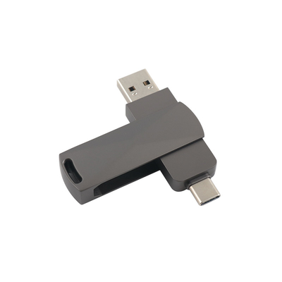 Silah Siyah Metal Tip C Hızlı 3.0 ve 3.0 Dönüşüm Şekilleri ile USB Flash sürücüler