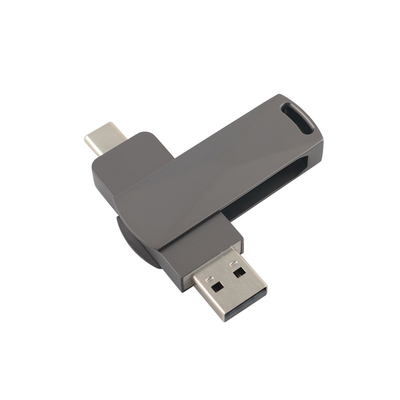 Silah Siyah Metal Tip C Hızlı 3.0 ve 3.0 Dönüşüm Şekilleri ile USB Flash sürücüler