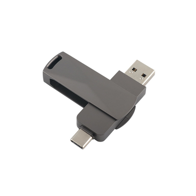 Silah Siyah Metal Tip C Hızlı 3.0 ve 3.0 Dönüşüm Şekilleri ile USB Flash sürücüler