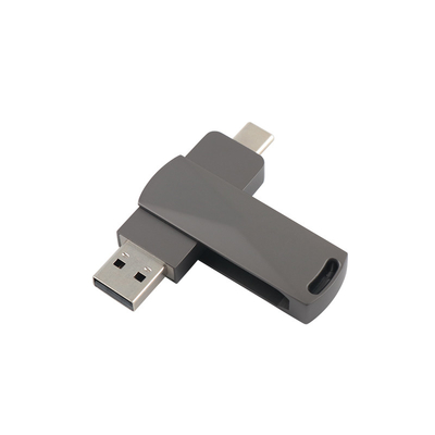 Silah Siyah Metal Tip C Hızlı 3.0 ve 3.0 Dönüşüm Şekilleri ile USB Flash sürücüler