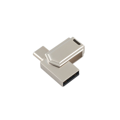 13g Çinko Alaşımlı USB 3.0 ve Veriler Şifre ve Lazer USB Logo ile C Tipi Bellek Kayanları