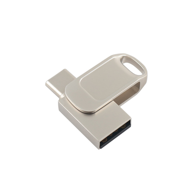 Parola koruması ve Hız C Tipi uyumluluğu ile Metal Çift USB Flash sürücü