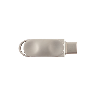 Gümüş USB 2.0 USB 3.0 ve C Tipi ile Su geçirmez Metal USB PD Flash Drive