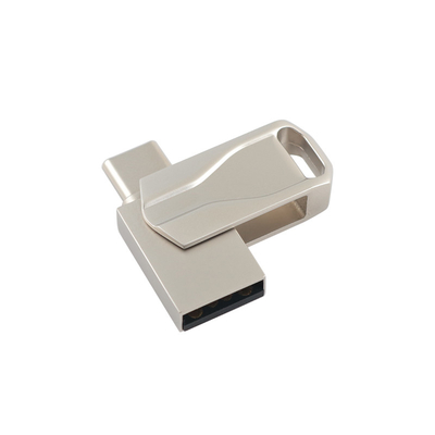 USB 2.0 ve C Tipi Metal Flash sürücüsü Data Birleştirme ve Güvenlik için Baskı veya Lazer Logo