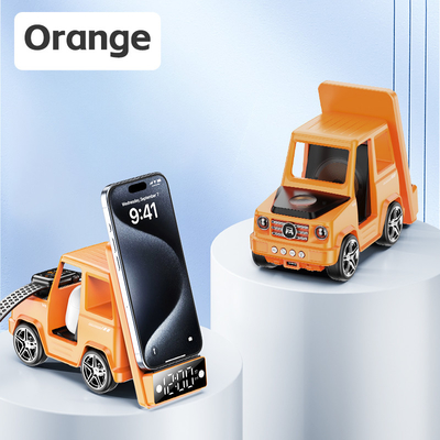 Orange Cool Car Formed Wireless Charger for iPhone Airpods IWatch 225G Çıktısı 9V/1.67A