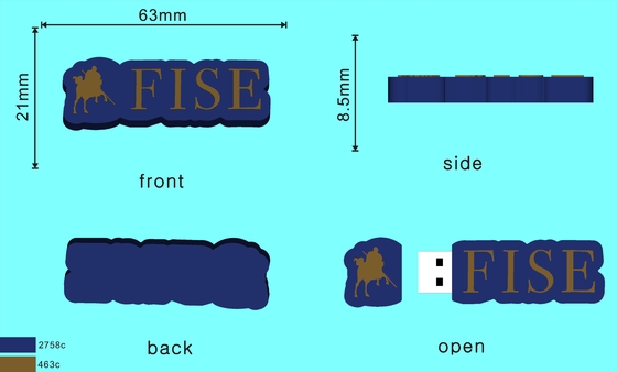 Özel Şekiller USB Flash Memory PVC veya Silikon Üretimi Açık Kalıpla Kolaylaştırıldı