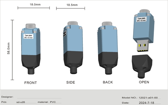 Kişisel USB Flash sürücüler veri şifreleme ve hızlı resim dönüşü müşteri isteğini takip 10 yıl veri saklama