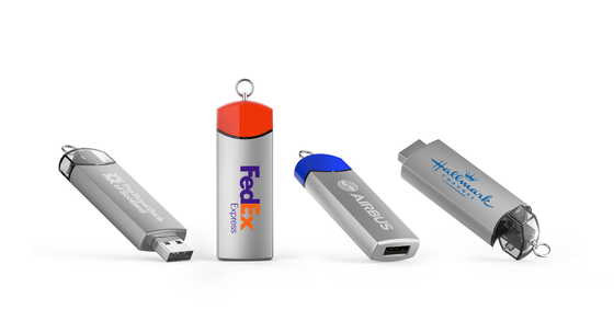 Speed Dome logosu ile özelleştirilebilir 8-15MB/s Yaz Metal USB Flash Drive