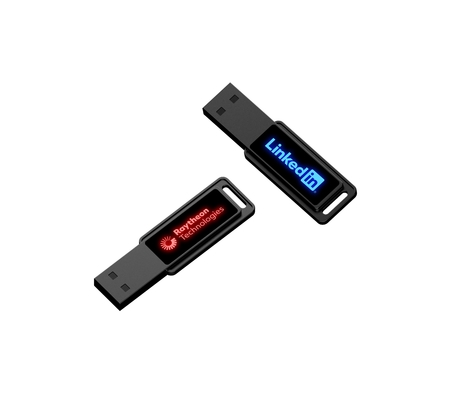 Yüksek Hızlı Flaş sürücüsü LED Işık Parlaklığıyla Kristal USB Kılavuzu