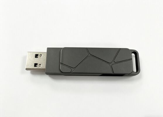 Silah Siyah Gövde Lazer LOGO C Tipi USB Anahtarlık veya Kordon ve Anahtarlık Koyabilir