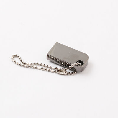 Delikli Mini Usb Flash Sürücü Anahtarlık Koyabilir Metal Usb Flash Sürücü Özelleştirilmiş Lazer Logosu Olabilir
