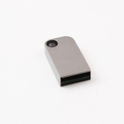 Delikli Mini Usb Flash Sürücü Anahtarlık Koyabilir Metal Usb Flash Sürücü Özelleştirilmiş Lazer Logosu Olabilir