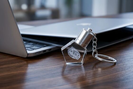 Şişe Şeklinde Kristal Usb Flash Sürücü 3.0 Hızlı Aktarım Hızı Dayanıklı Tasarım Kristal Logo Gravür Olabilir
