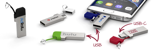Küçük zincirli metal kapaklı usb A tipi c usb flash sürücü, lazerle logo yazdırabilir ve hızlı hızlı 3.2 usb ve 3.1 usb